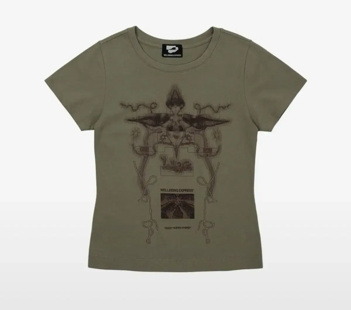 웰빙익스프레스 Digital Tattoo Tee Renewal Khaki